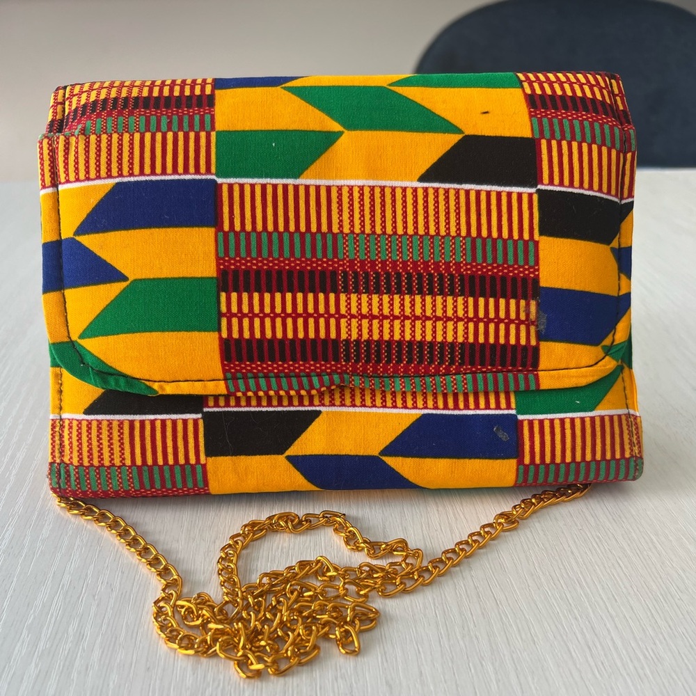 Colorful Geometric Pattern Handmade Clutch - Picture 6 of 9